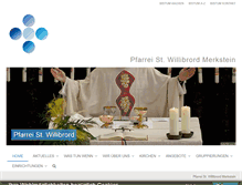 Tablet Screenshot of pfarrei-st-willibrord.de